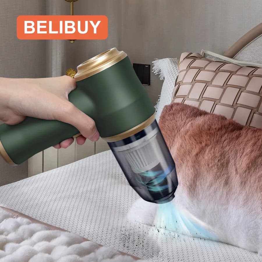 BELIBUY Aspirapolvere Elettrodomestico Aspirapolvere portatile per casa e auto Aspirapolvere potente per tappeti ad alta potenza potente