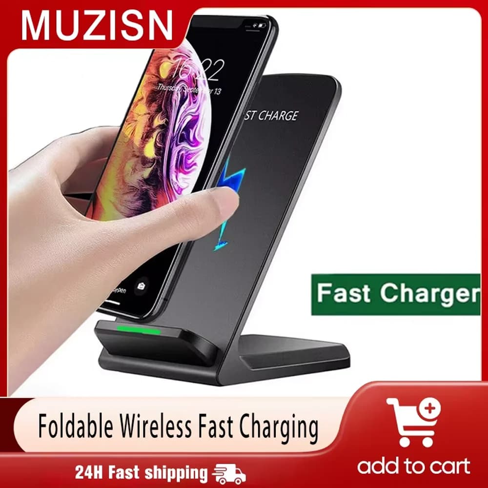 Fast Wireless Charger Support for iPhone 17 16 15 14 Pro Phone Charger Samsung Xiaomi Induction Fast charging dock station