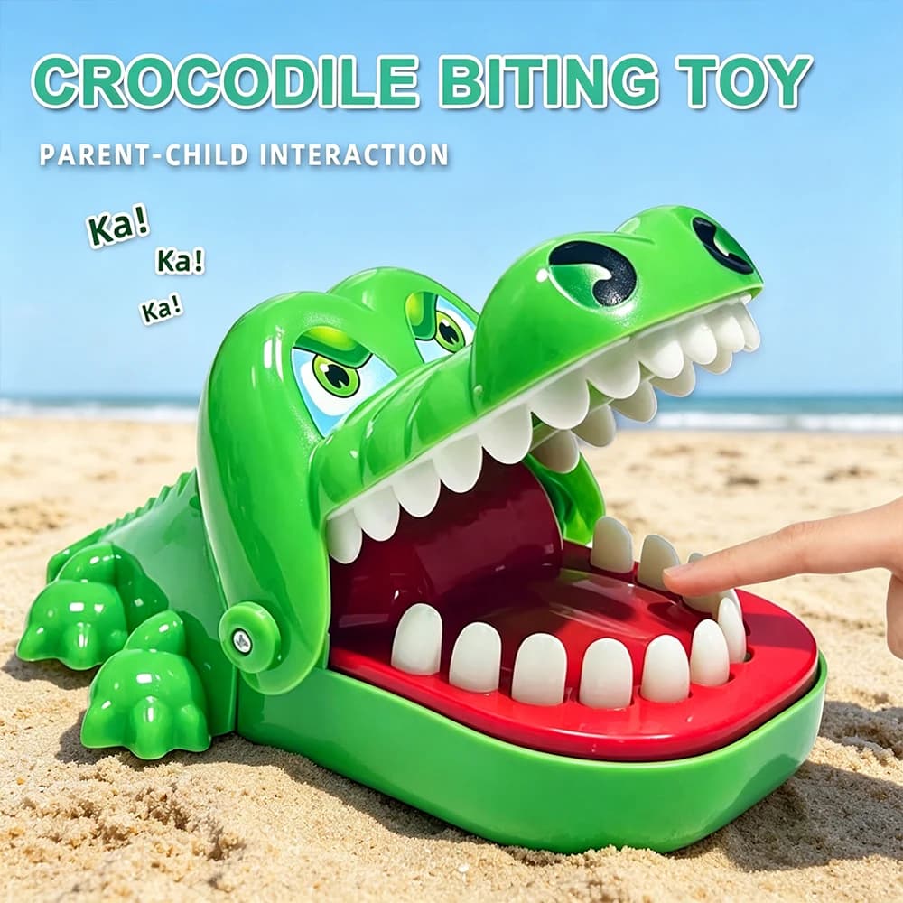 Funny Crocodile Teeth Ball Alligator Biting Finger Dentist Classic Family Games Party Pranks Children's Lucky Game Decompression