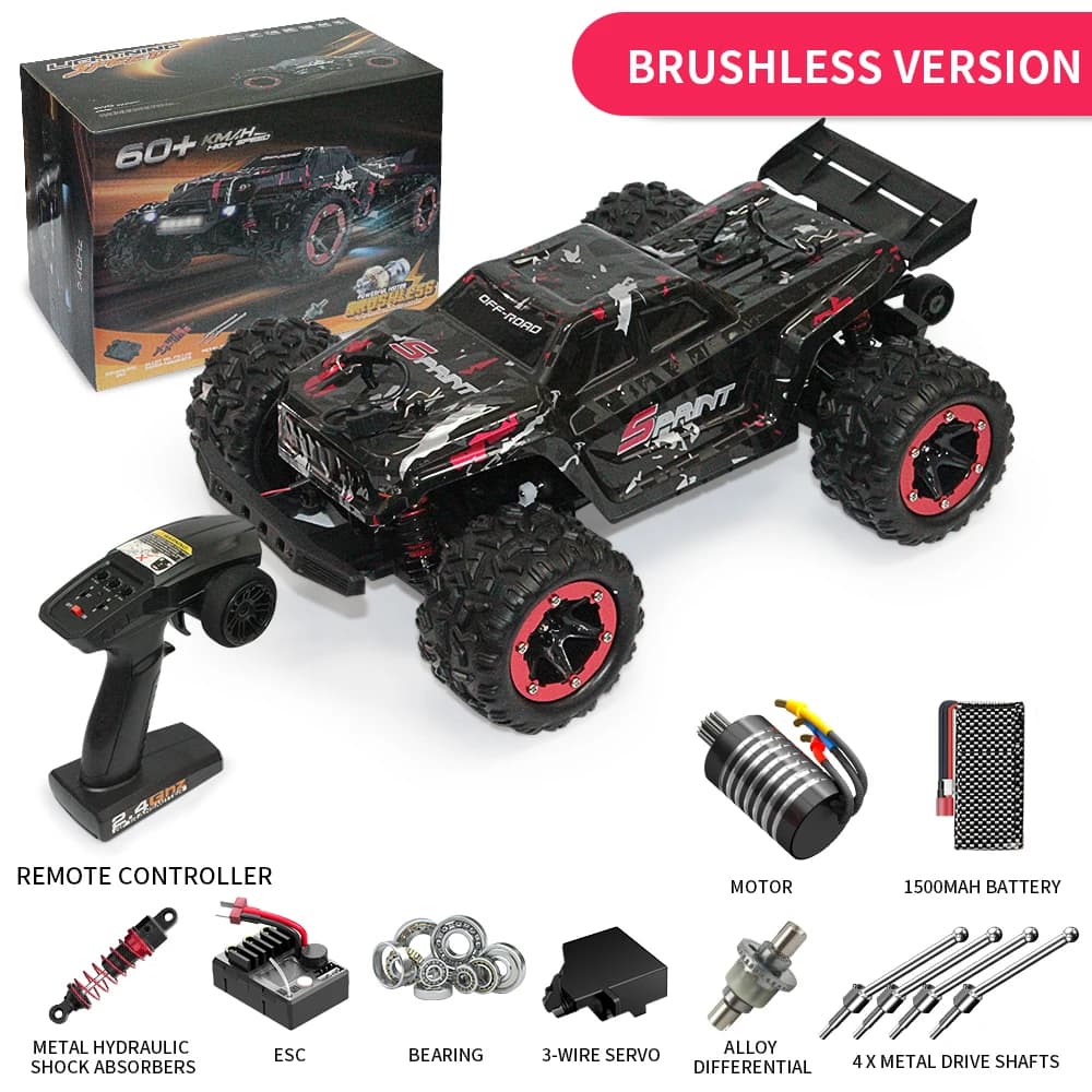 Macchinina fuoristrada RC 1:18 4WD - 2 opzioni: senza spazzole (60 km/h) / spazzolato (40 km/h) - Veicolo da arrampicata telecomandato per ragazzi