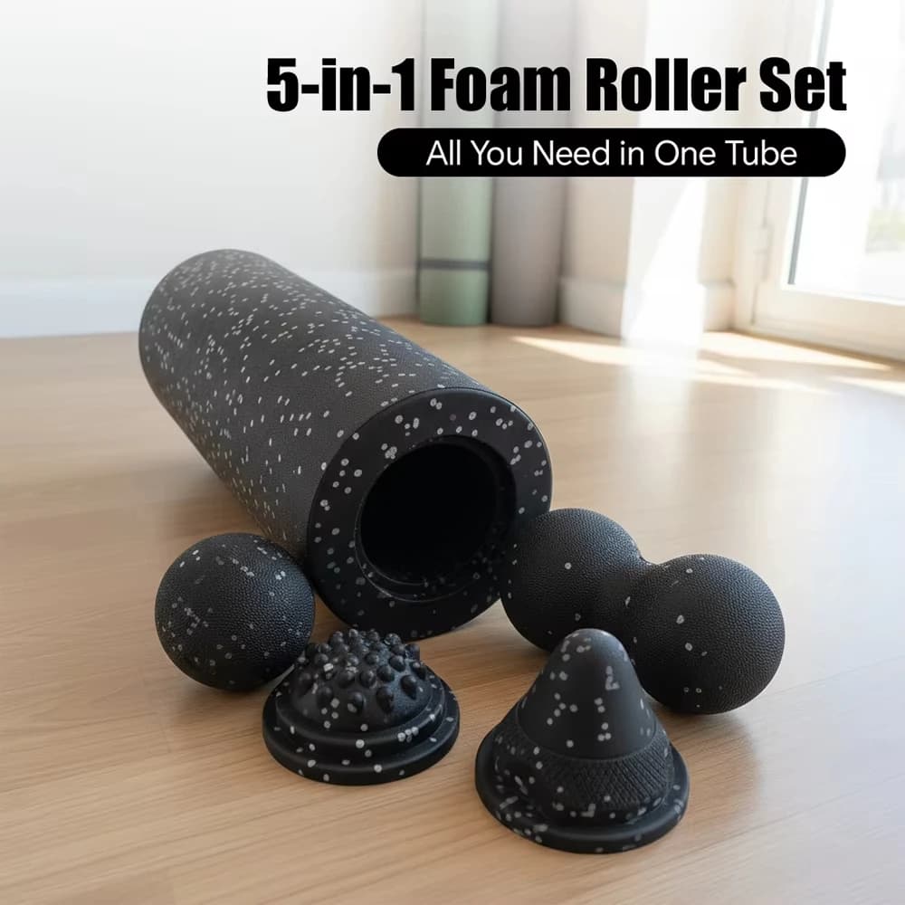 5in1 Yoga Massage Foam Rollers Yoga Column EPP High Density Fitness Roller and Ball Gamba Back Column Massage Pain Lift