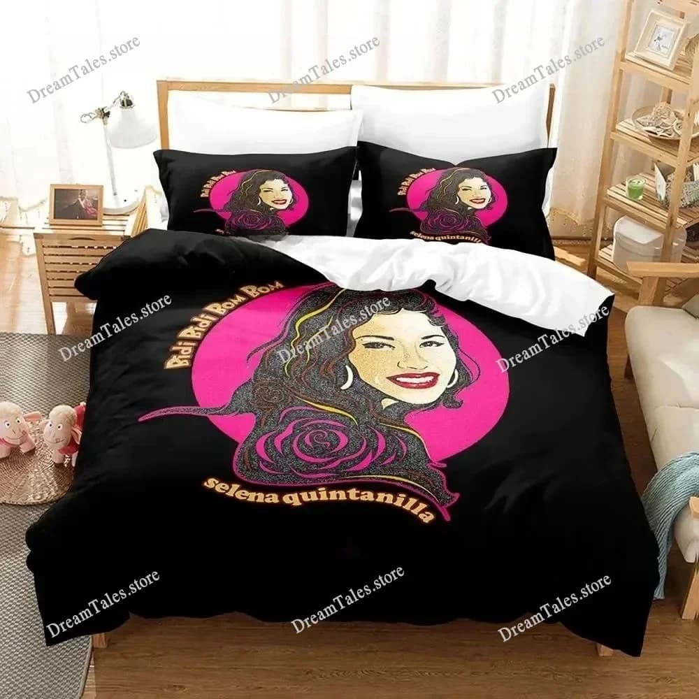 Set di Biancheria da Letto Selena Quintanilla, Disponibile in Varie Misure, per Adulti e Ragazzi, Set Copripiumino di Lusso, Idea Regalo