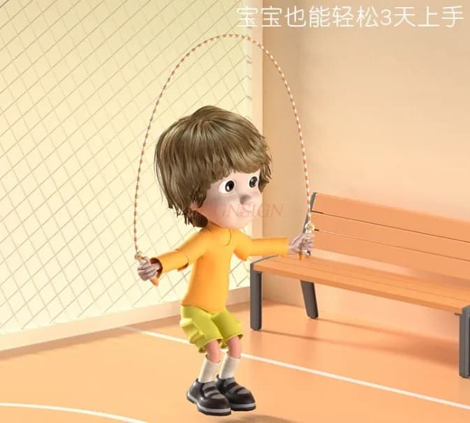 Children's bamboo jumping rope, a fitness rope for beginners in kindergarten