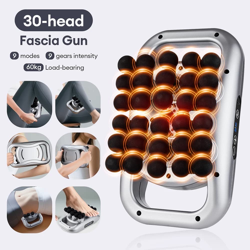 30-head stripper Body massage gun with high-frequency vibration Back and waist massager Masajeador