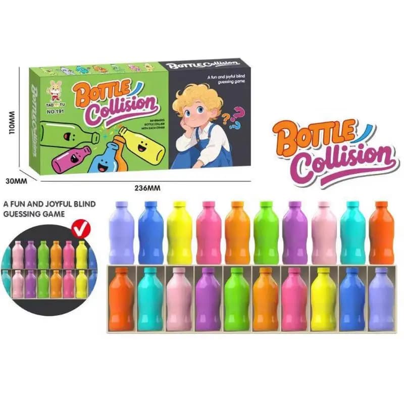 1 set di giochi indovina la bottiglia, puzzle colorati, gioco di classificazione per bambini, gioco di allenamento della memoria, gioco da tavolo per l'interazione genitore-figlio