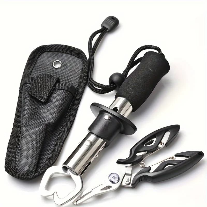 Fish controller set with bait pliers, reliable quality stainless steel, fishing pliers, lip clamp for fish or fish scale C