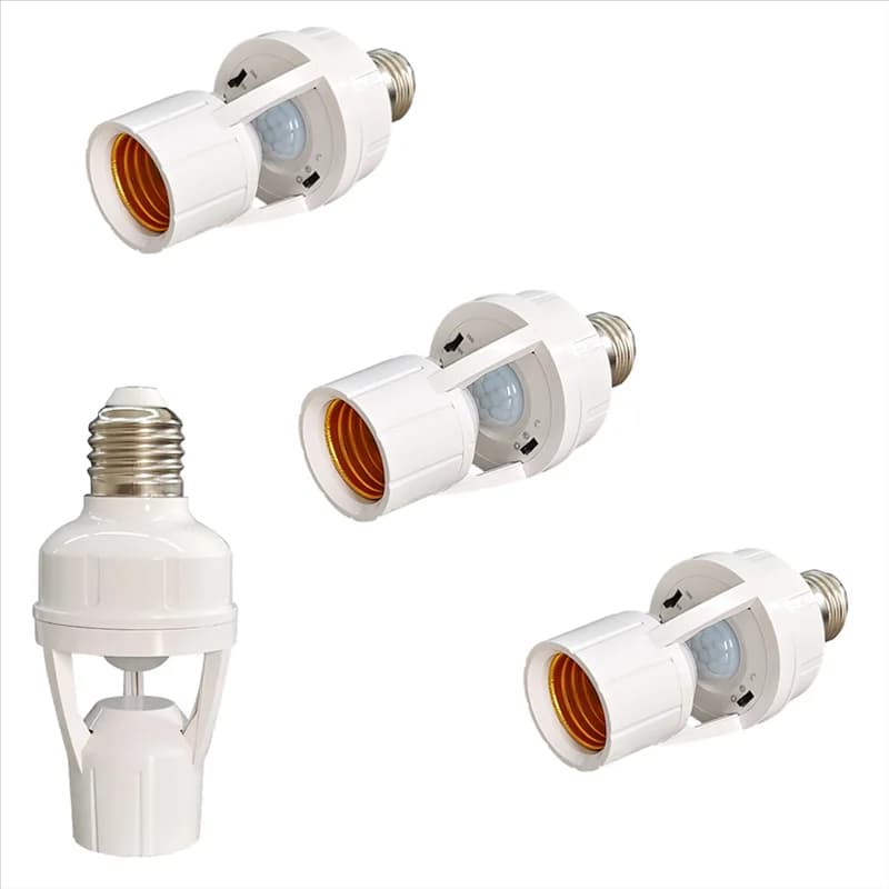 Portalampada A25F-E27 LED con base lampada regolabile Sensore di movimento PIR con rilevamento a infrarossi intelligente a bolle 110-240 V