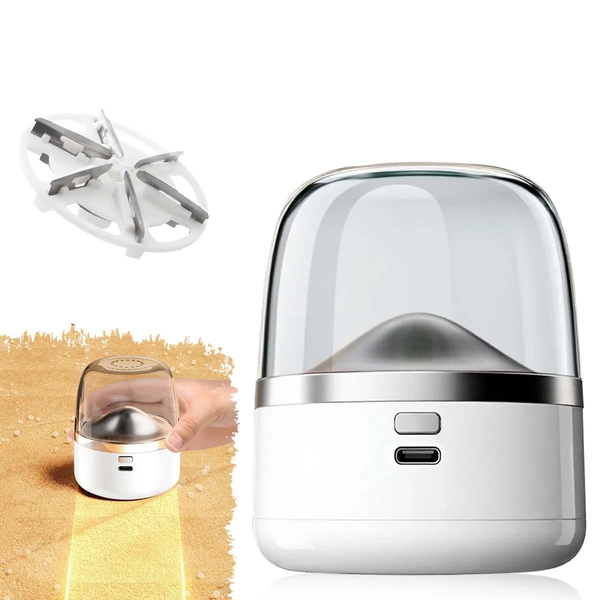 1pc Rasoio per tessuti Elettrico portatile Levapelucchi-Strumenti per tappeti per rasoio per tessuti, Rasoio per tessuti, Rimuovi efficacemente e rapidamente le pelucchi