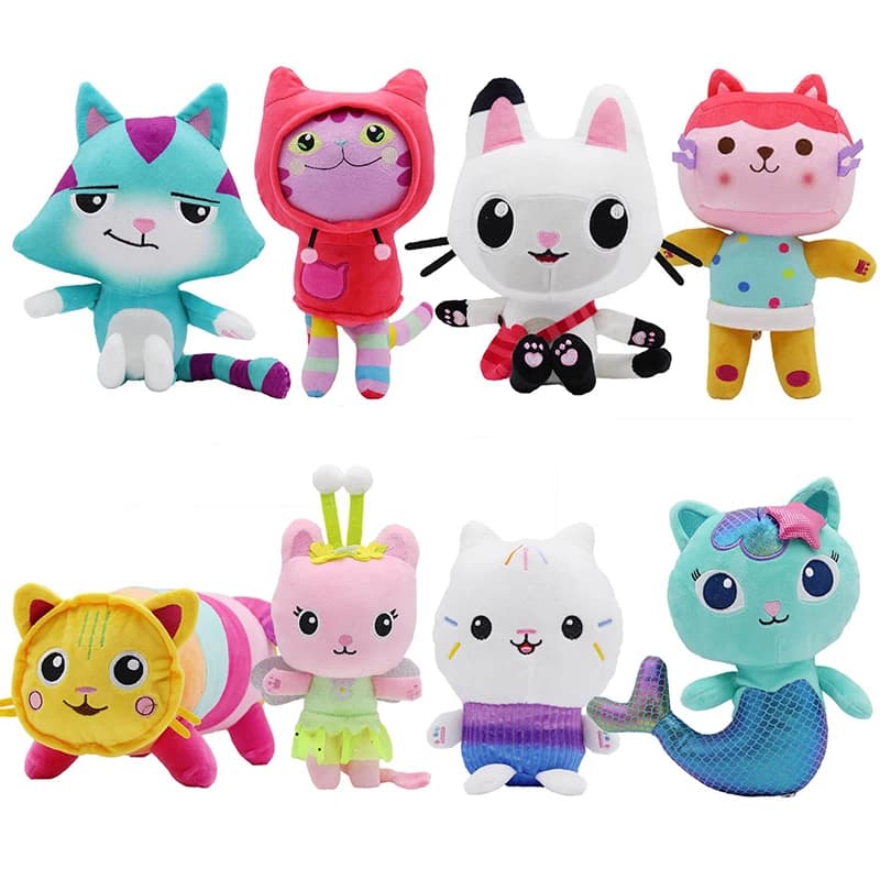 Animals Plush Gabby Dollhouse adorable Plush Gaby Toy Plush House Cat doll dolls Cartoon Animals plush Sirena Cat Plush dolls Children