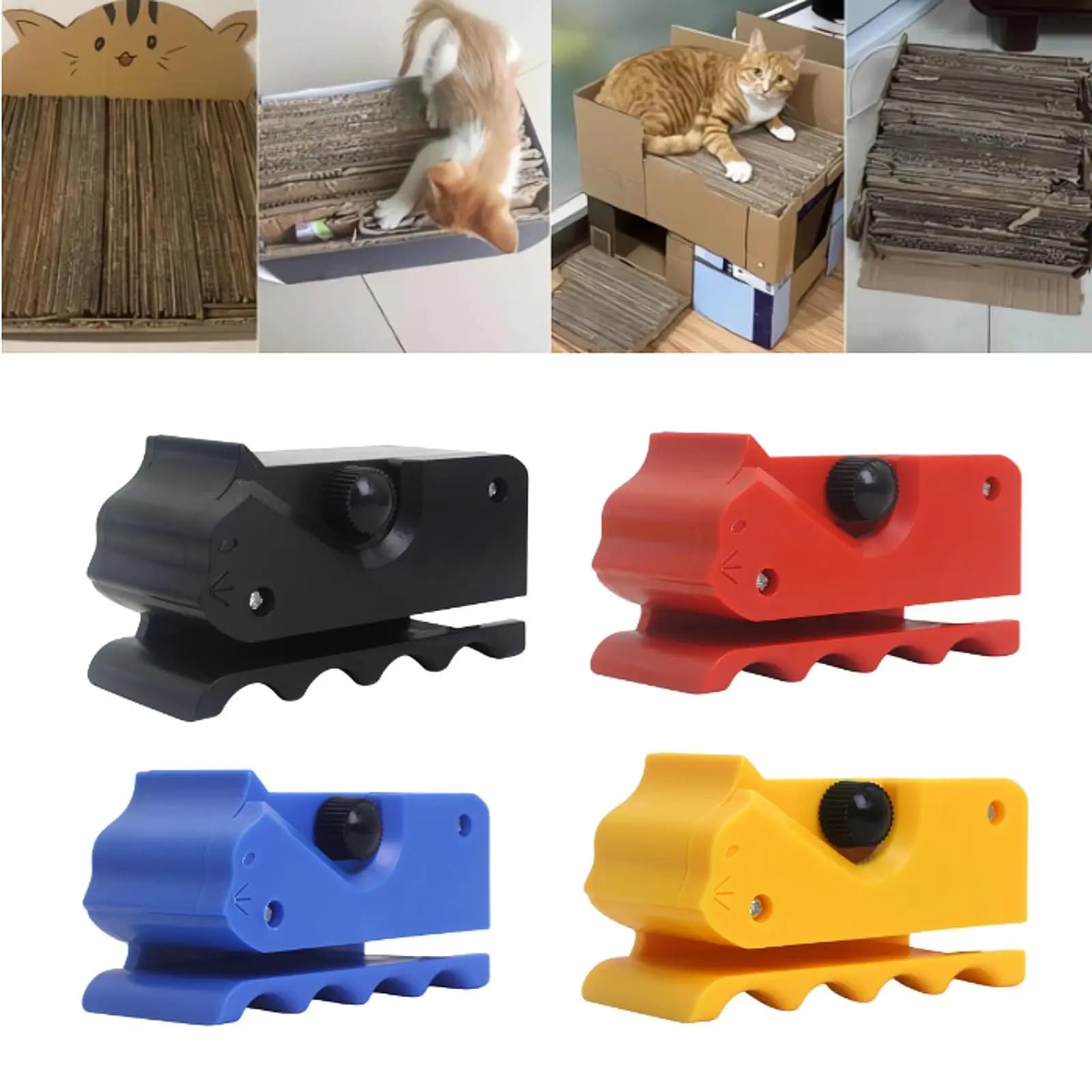 Taglierina per cartone Taglierina per carta ondulata Utensile da taglio portatile per gli amanti dei gatti che realizzano la tavola da grattare Artigianato fai-da-te senza lama