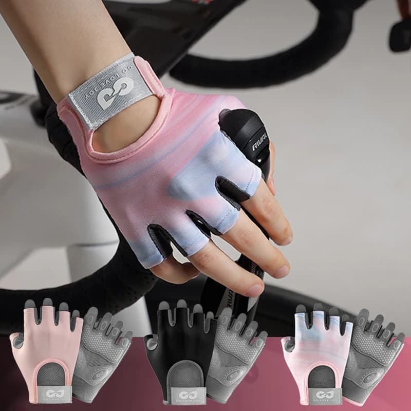 GTUBIKE 1 pair new cycling gloves training gym gloves for men women lifting weights gloves without finger training exercise fitness