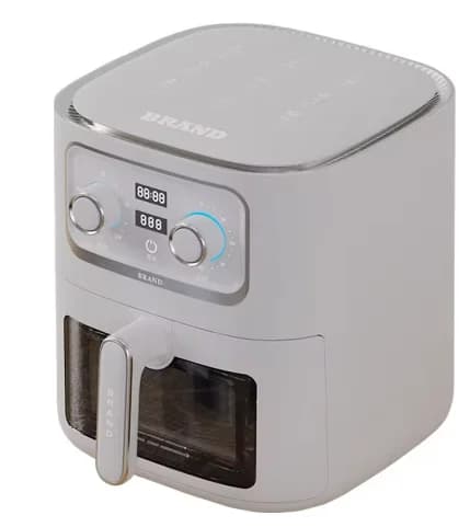 Oven with air frying function and touchscreen control. Large capacity smart oven for air frying, without oil and high power. Air fryer