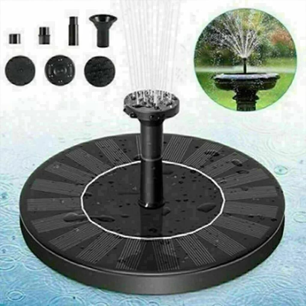 Nuova Mini Fontana Solare per Laghetto, Cascata, Decorazione da Giardino, Fontana Solare per Esterni, Vasche per Uccelli