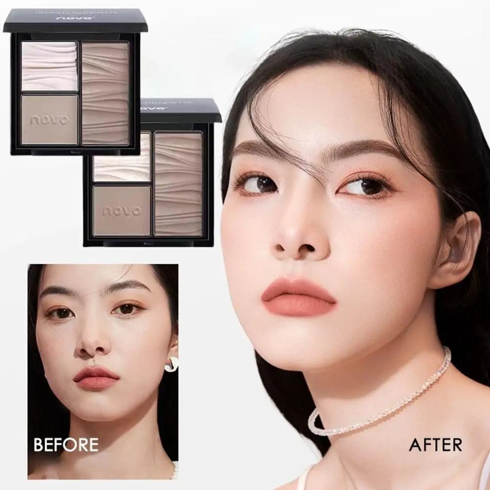3 Colori - Crema Illuminante e Contorno di Alta Gamma, per Tutti i Tipi di Pelle, Illumina e Uniforma il Tono della Pelle, Trucco per Occasioni Speciali