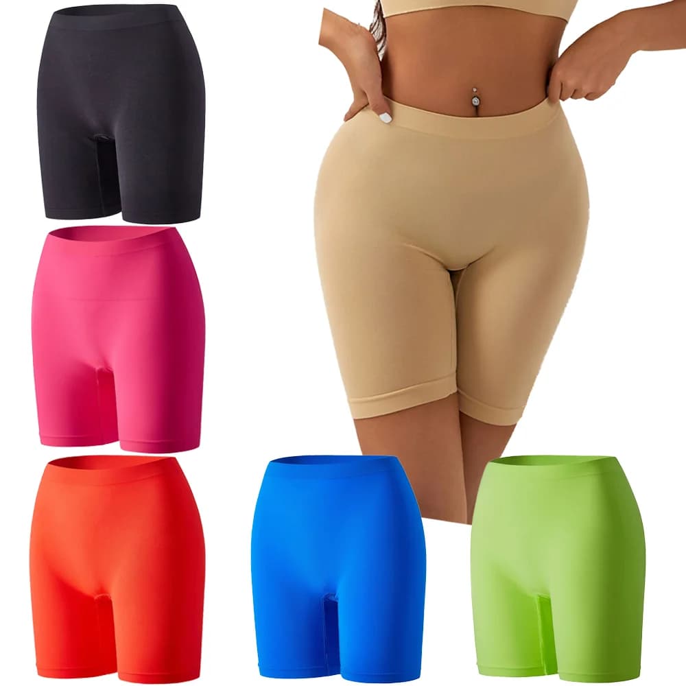 1 pcs High Waist Women's Seamless Elastic Adhesive Shorts With Arm Lift Sports Breathable Safety Shorts Women's Fitness Yoga Pants