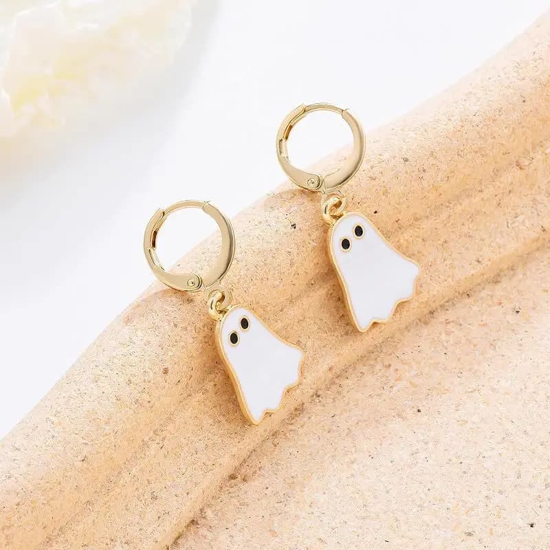 Orecchini fantasma carini Orecchini lunghi in metallo Accessori femminili alla moda Orecchini pendenti alla moda all'ingrosso