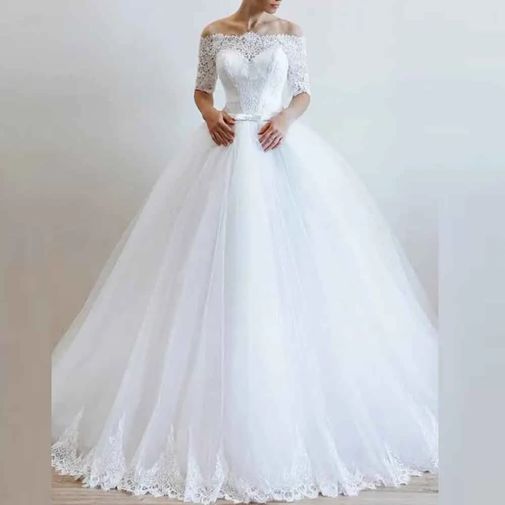 Custom Lace Wedding Dress With Straps For Dance Dress With Belt With Wedding Dresses Wedding Dress With Buttons On The Back
