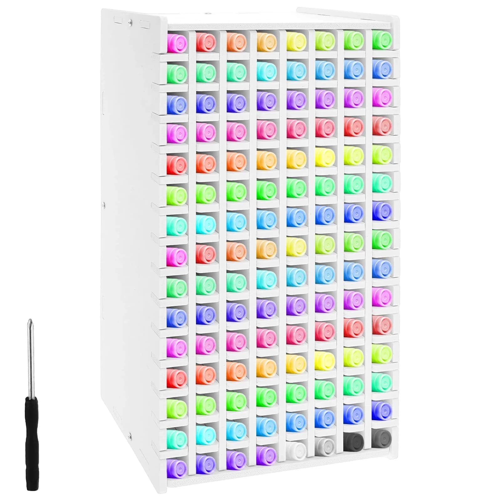 Portapenne per pennarelli da 120 slot Portapenne per desktop di grande capacità Organizzatore per matite colorate Portapenne per negozio di cancelleria