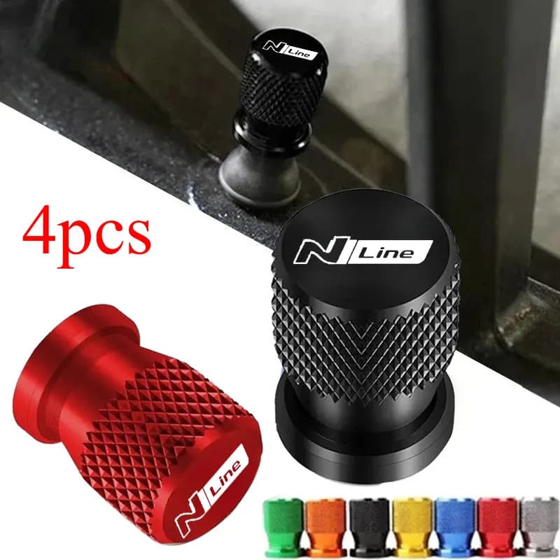 Auto Wheel Valve Rubber Roller Coats Airdust Covers Waterproof For Hyundai N LINE i30 i20 Sonata Tucson Elantra Car Accessories