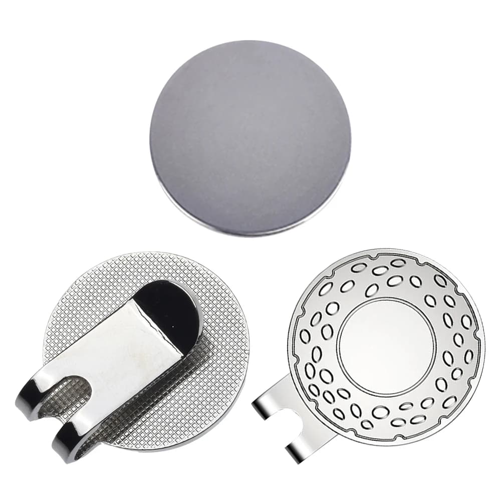 Clip per cappello da golf da 2 pezzi con indicatore di palla Clip magnetiche per berretto da golf e accessori per golfisti da donna per uomo