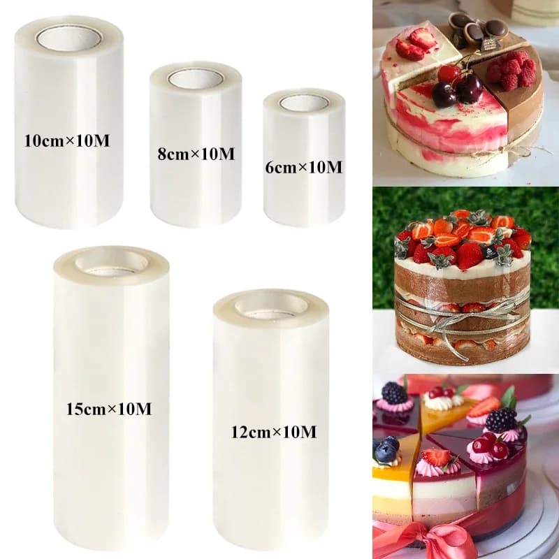Cake Collars Transparent Mousse Cake Surround Film Acetate Cake Collar Chocolate cake decoration tool DIY Sketch of dessert sheets