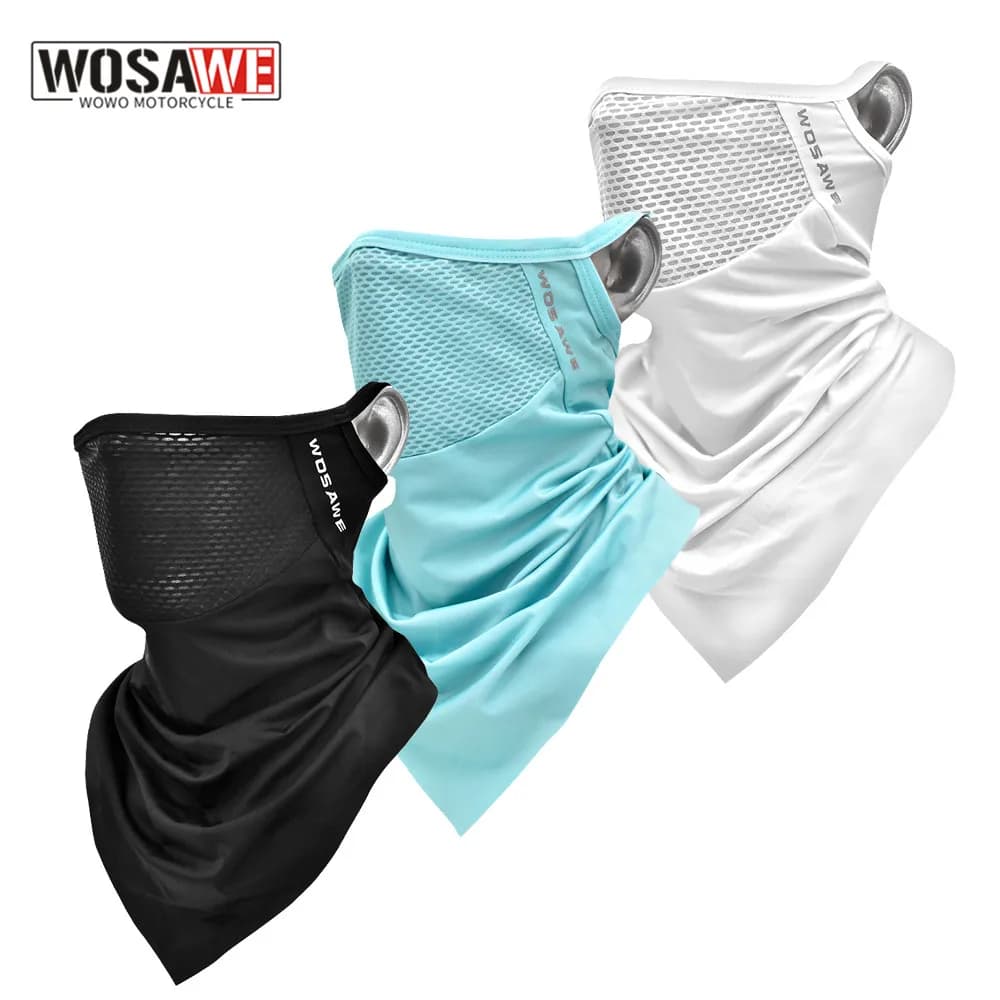WOSAWE summer breathable motorcycle face mask anti-sweet mask replace the liner Cap scarf bike cycling mask for motorcycle bike