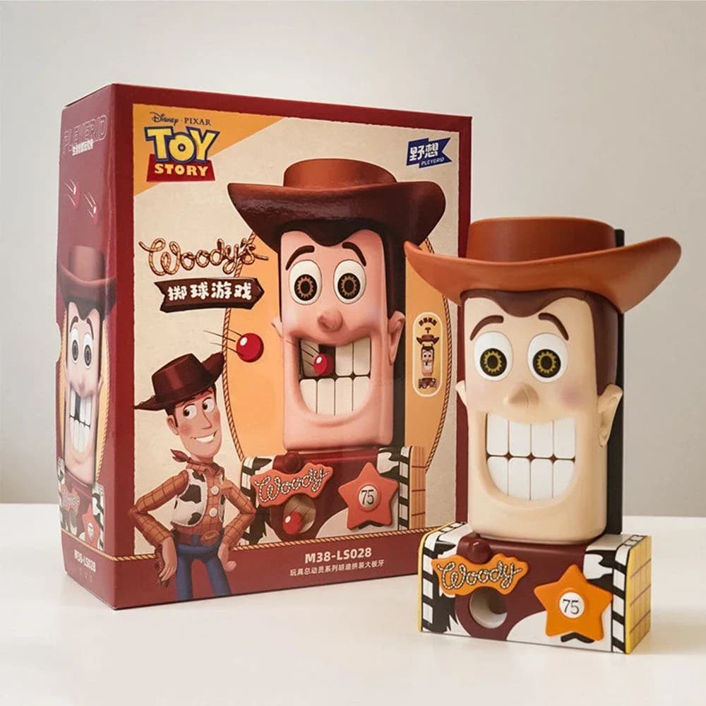 Toy Story Woody Big Teeth Creative Assembly Building Blocks Model Kit Desktop Throwing Game Party Entertainment Toy Fans Gifts