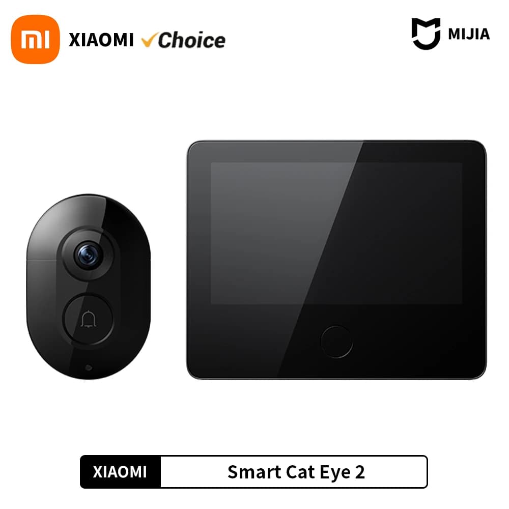 Xiaomi Smart Cat Eye 2 HDR Schermo 720P da 5 pollici Telecamera HD da 3 MP 180 ° Campanello citofono per visione notturna a infrarossi con obiettivo grandangolare da 940 nm