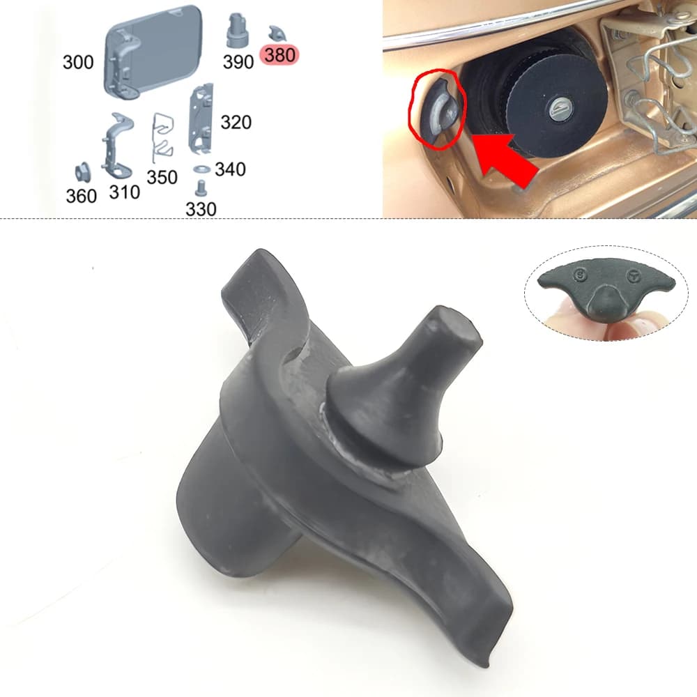 Tappo del serbatoio del carburante Coperchio Porta Anello di tenuta Tampone di gomma Tappo di smorzamento A1239872440 Per Mercedes Benz W201 W123 R129 Classe EG W124 W461