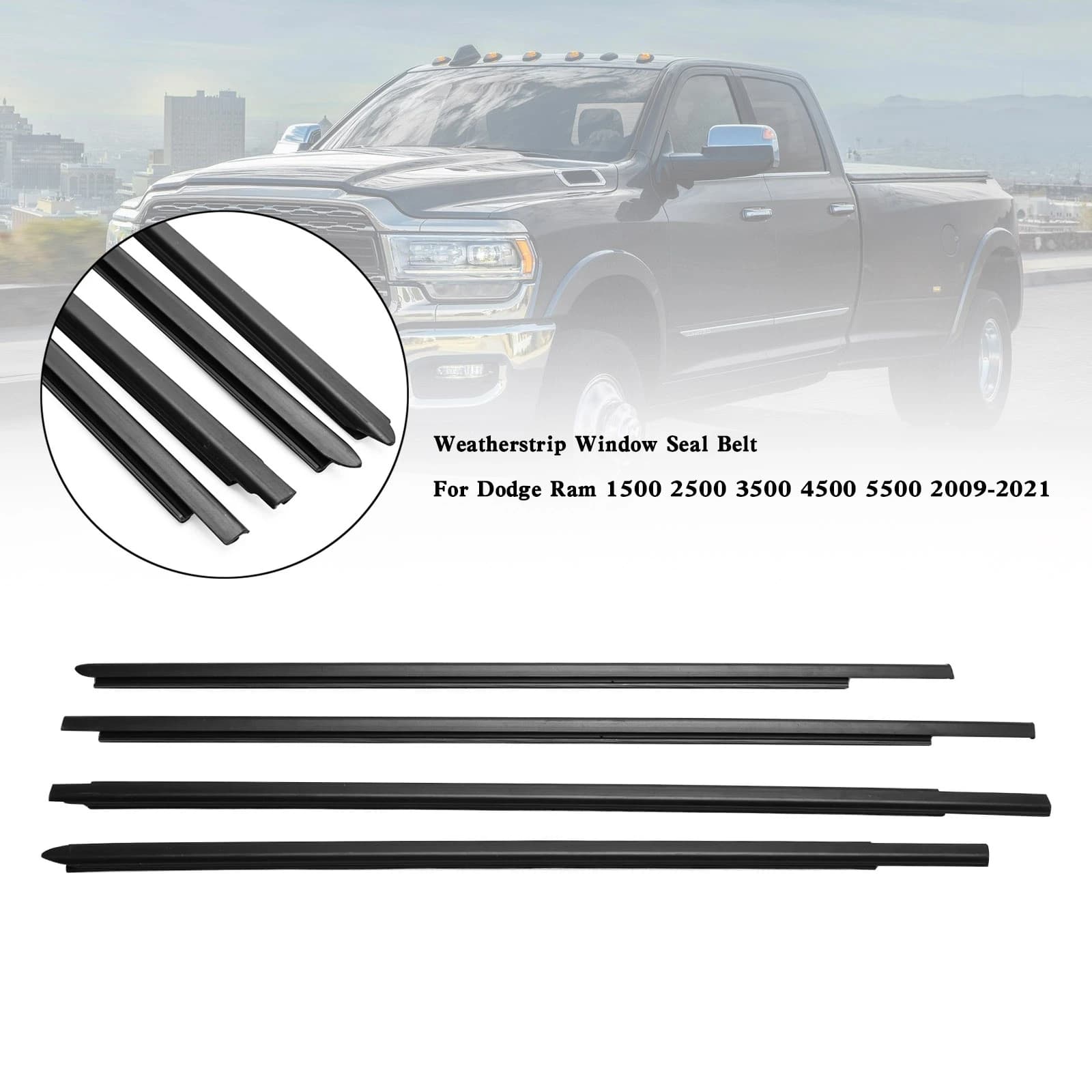 Guarnizione guarnizione finestra cintura per Dodge Ram 1500 2500 3500 4500 5500 2009-2021 2019 2020