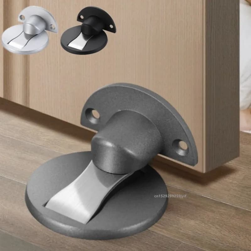 Fermaporta Magnetico Invisibile Senza Foratura, Antivento, Meccanico, Autobloccante, Anti-collisione
