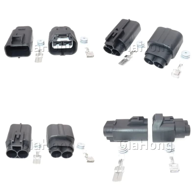 1 Set 2 Ways MG642928-5 MG652934 AC Assembly Car High-power Electric Wire Connector Auto Electric Fan Sockets For Toyota Lexus