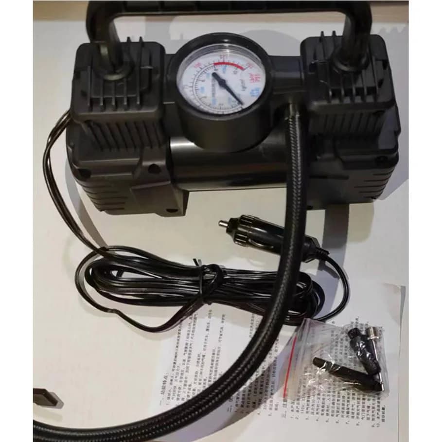 Pompa d'aria per pneumatici per auto Potente pressa adatta Pompa d'aria elettrica Anti ghiaccio Compressore a tenuta stagna Gonfiatore per pneumatici per auto Accessori per riparazioni auto