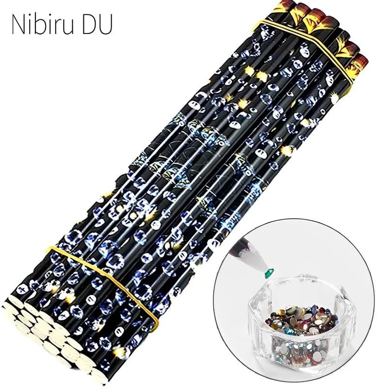 10/5pcs Professionale Unghie Punteggiatura Strumento Perline Gemme Borchie Picker FAI DA TE Fatti A Mano Unghie artistiche Strass Cera Matita Unghie artistiche decorazione