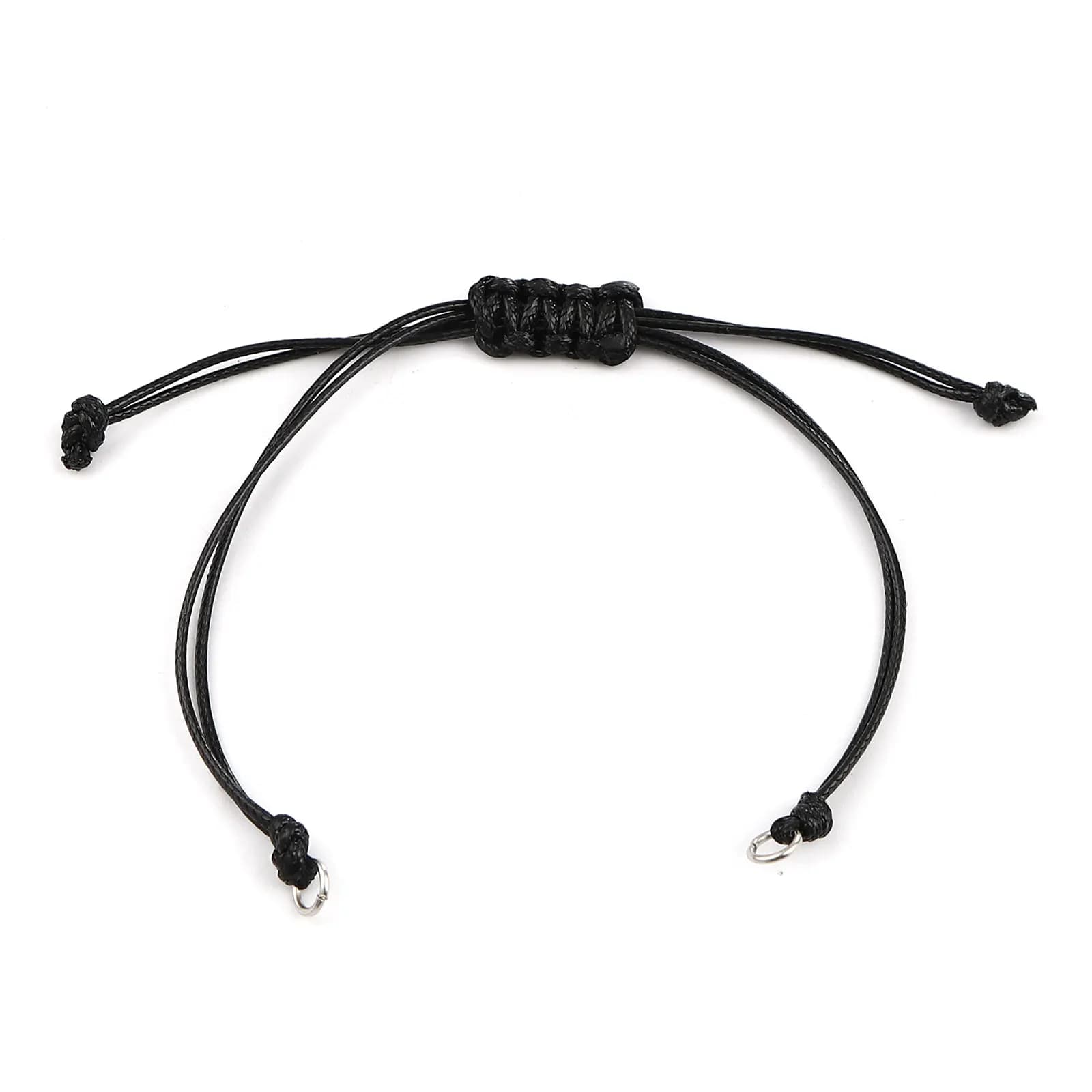 Braccialetti intrecciati intrecciati in poliestere multicolore catene in corda Color oro regolabili fai da te che fanno risultati di gioielli da donna e uomo