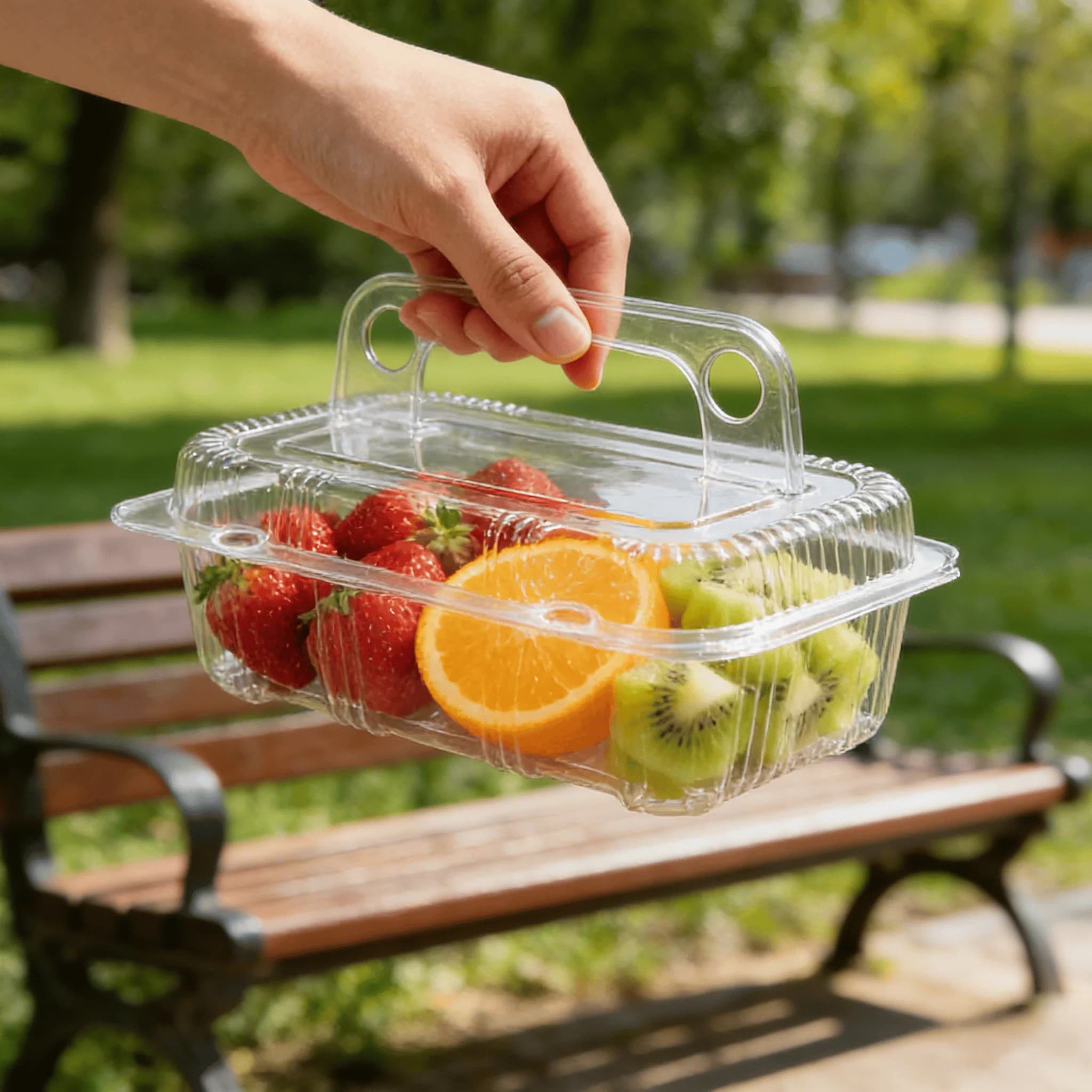 Plastic Transparent Premium Boxes for Pastry 50 Pieces, Anti-loss trays for Cakes, Ideal for Cooking and Exhibition | Essential for Home