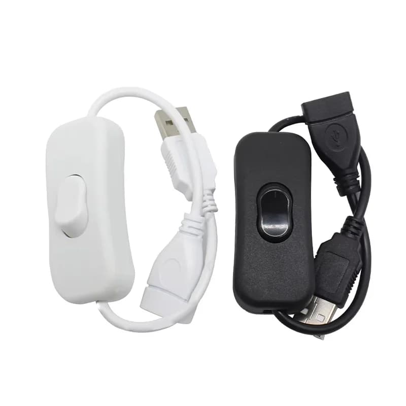 Cavo interruttore USB Adattatore USB con cavo di prolunga ON/OFF 28 cm per striscia LED 5 V Stringa USB Gadget Dispositivo di alimentazione Strumenti