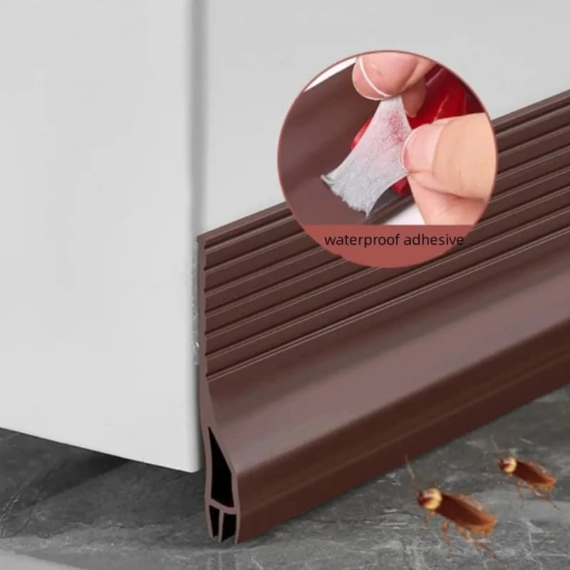 1 pz Striscia sigillante flessibile in TPE da 1m/39.37in per fondo porta, antivento, anti-insetti, riduzione rumore, paraspifferi per la casa