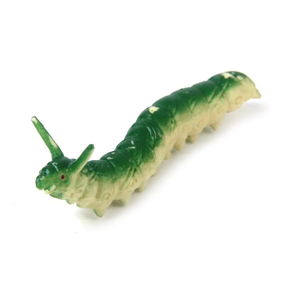 Set di 12 Vermi di Plastica Multicolore, 7 Cm di Lunghezza, per Scherzi e Decorazioni, Divertimento per Tutte le Età