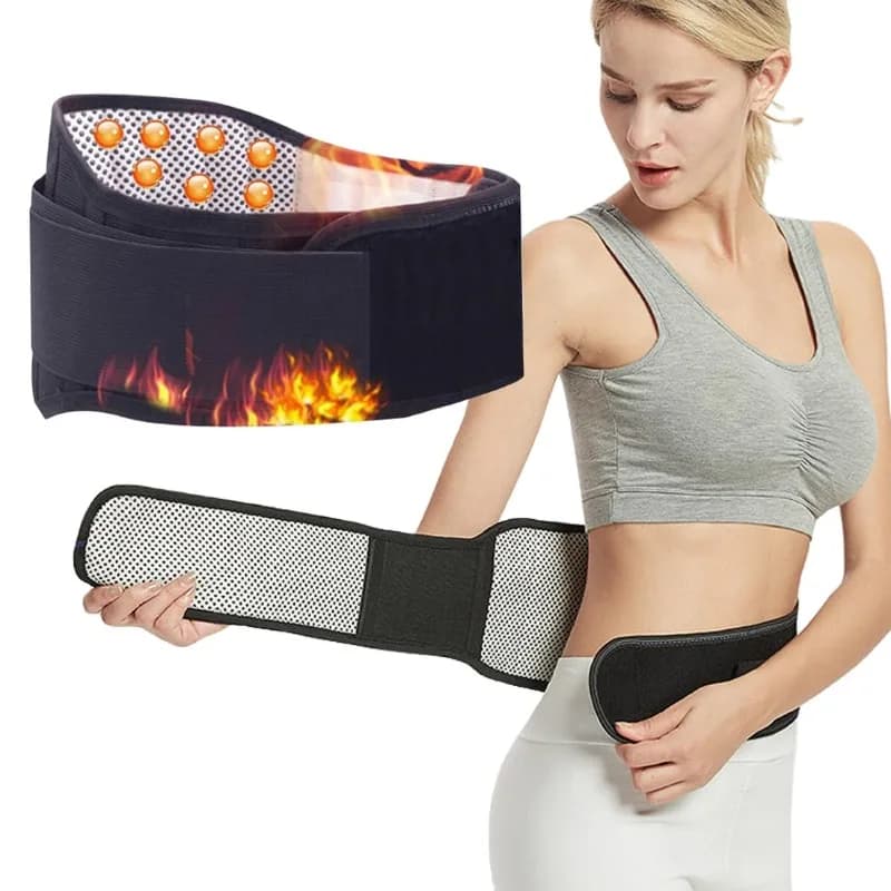 1 Pezzo Fascia Lombare Autoriscaldante per Supporto Lombare, Cintura Regolabile e Traspirante per Alleviare il Dolore, Uomo e Donna