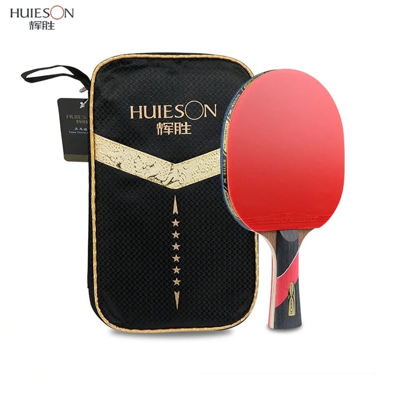 (1 pz) Huieson Nice Racchetta da ping pong a 6 stelle 7 strati Brufoli in racchetta da ping pong