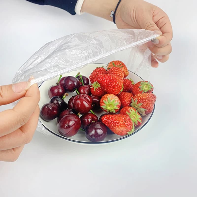 100 pieces of disposable film for the preservation of freshness, without smell, for domestic food use, for the preservation of the bowl, for the preservation of freshness, in PE