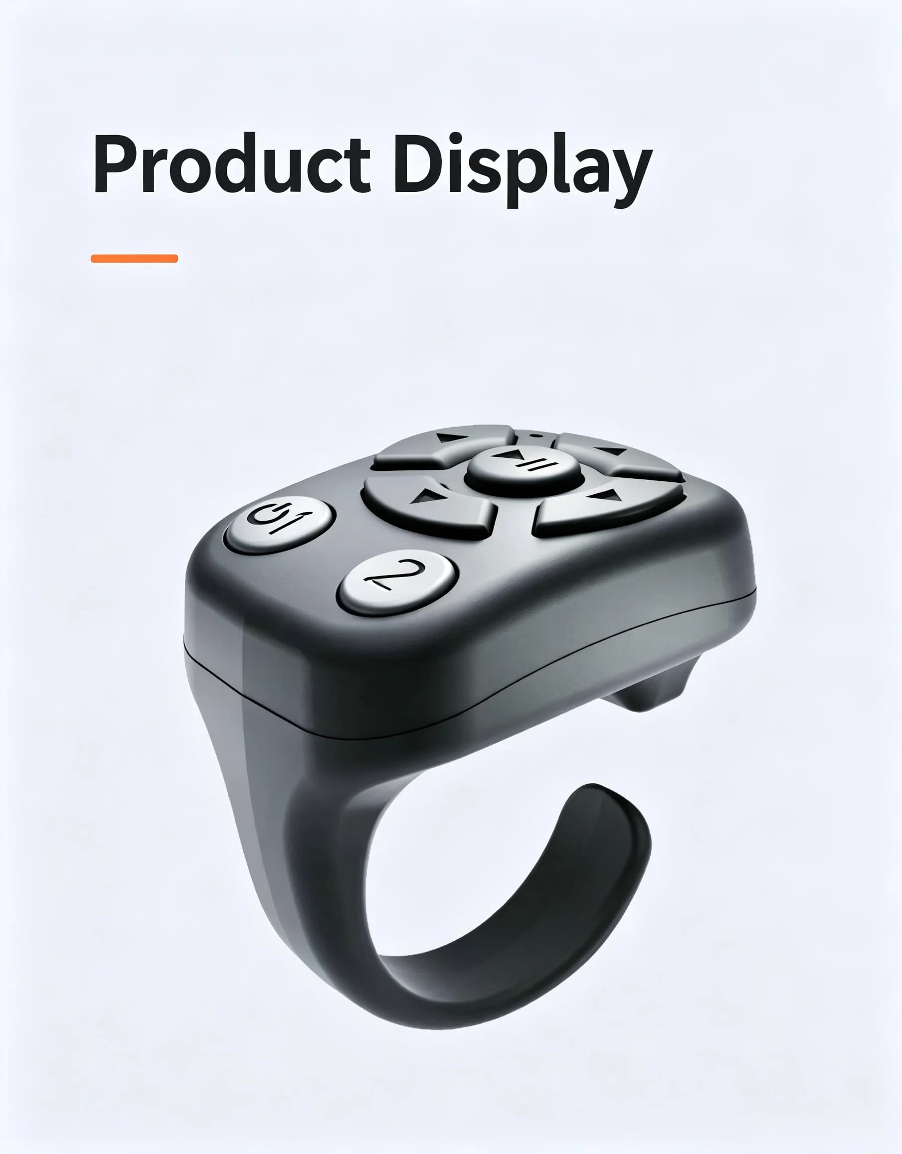The Tiktok Scrolling Ring Tiktok remote control is suitable for Iphone, iPad Bluetooth Page Turning Ring Roller, both camera shutter, short remote control function Video and music,