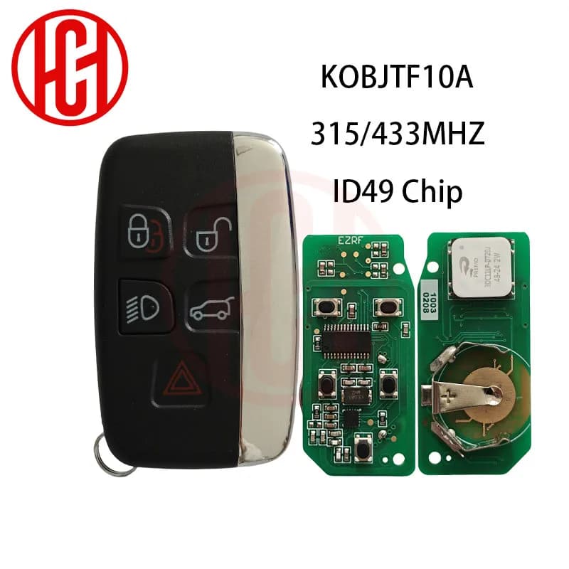 ID49 PCF7953 Chip 315/433 MHz KOBJTF10A Chiave A Distanza Dell'automobile Per Land Rover Freelander Discovery 4 Range Rover Sport Evoque