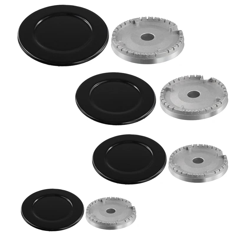 Sostituzione del bruciatore per fornello a gas portatile da 4 pezzi - Accessori per testa del bruciatore di superficie Gamma di fornelli Bruciatori a gas Stufa a gas Stufa a gas
