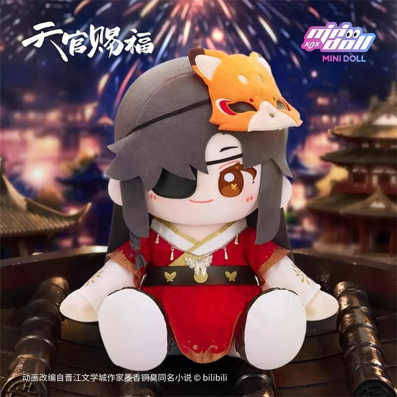 Originale Anime TGCF Tian Guan Ci Fu Xie Lian Hua Cheng Peluche Bambola Seduta Postura Modello Ornamento Cosplay Peluche Regalo Carino