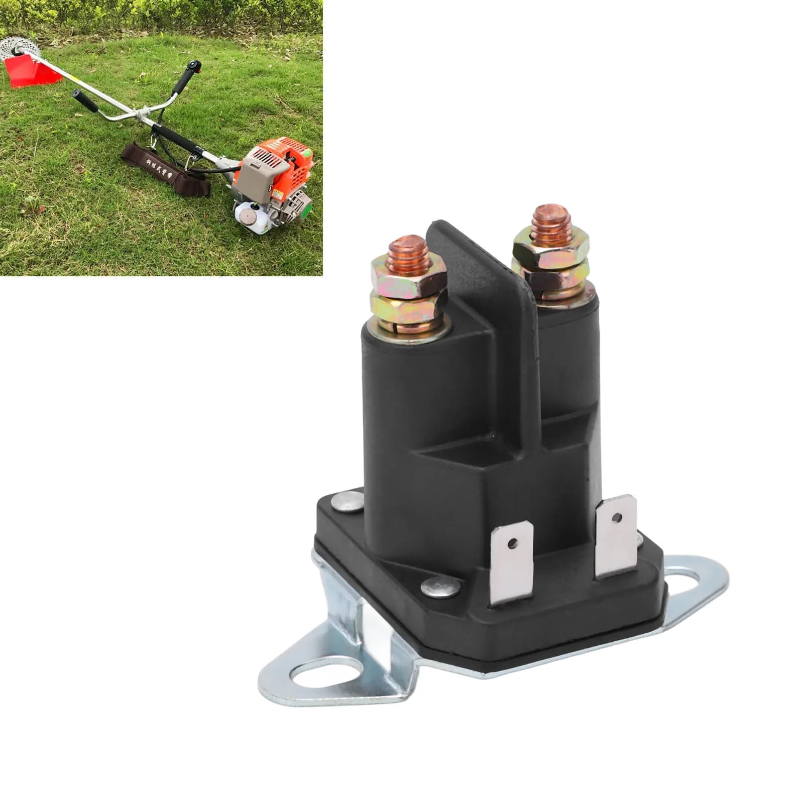 Starter Relay for lawnmower 12V brass coil plated silver contact relay for vehicles and appliances