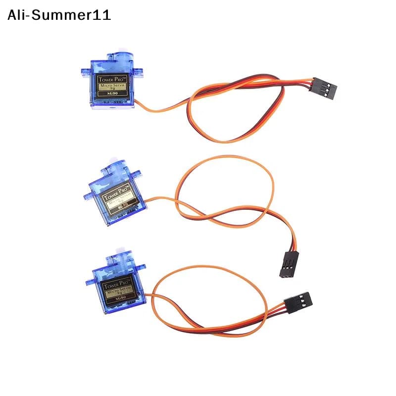 【W11】1/3 Pezzi Braccio Robotico per Auto RC, Progetto Fai-da-Te per Principianti Arduino, Micro Servomotore SG90 9G 180° ° /360 ° Servo Digitale 5V