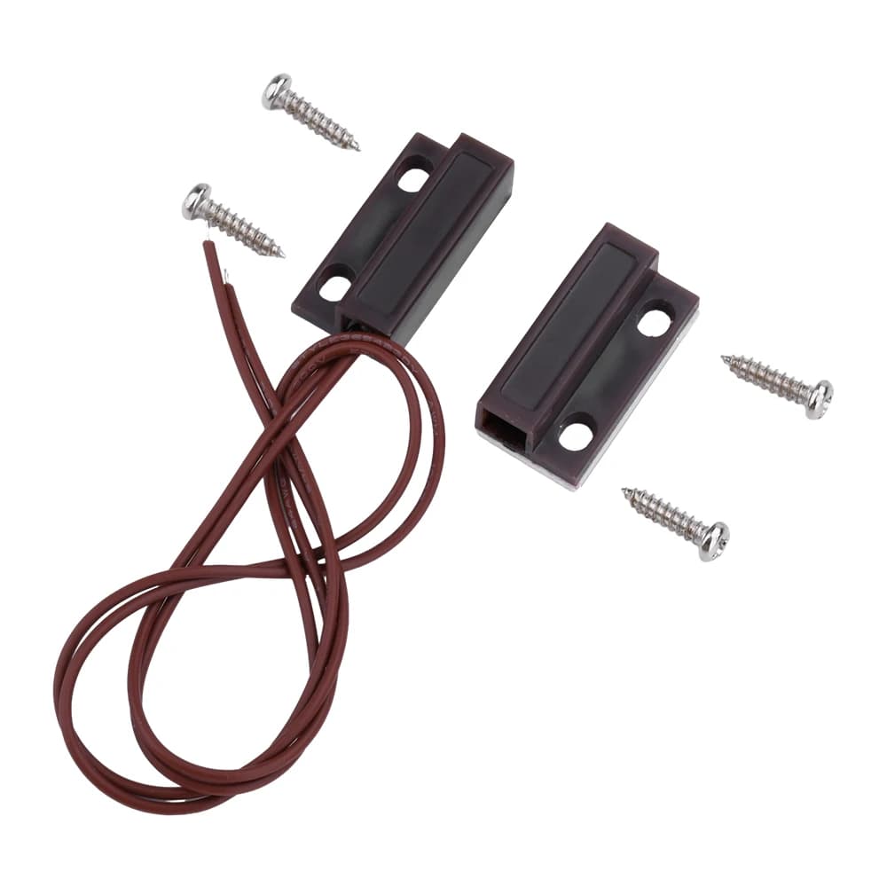 Sensore Magnetico per Porte e Finestre MC-38, Compatto e Facile da Installare, Normalmente Chiuso o Aperto, per Sistemi di Allarme Domestici
