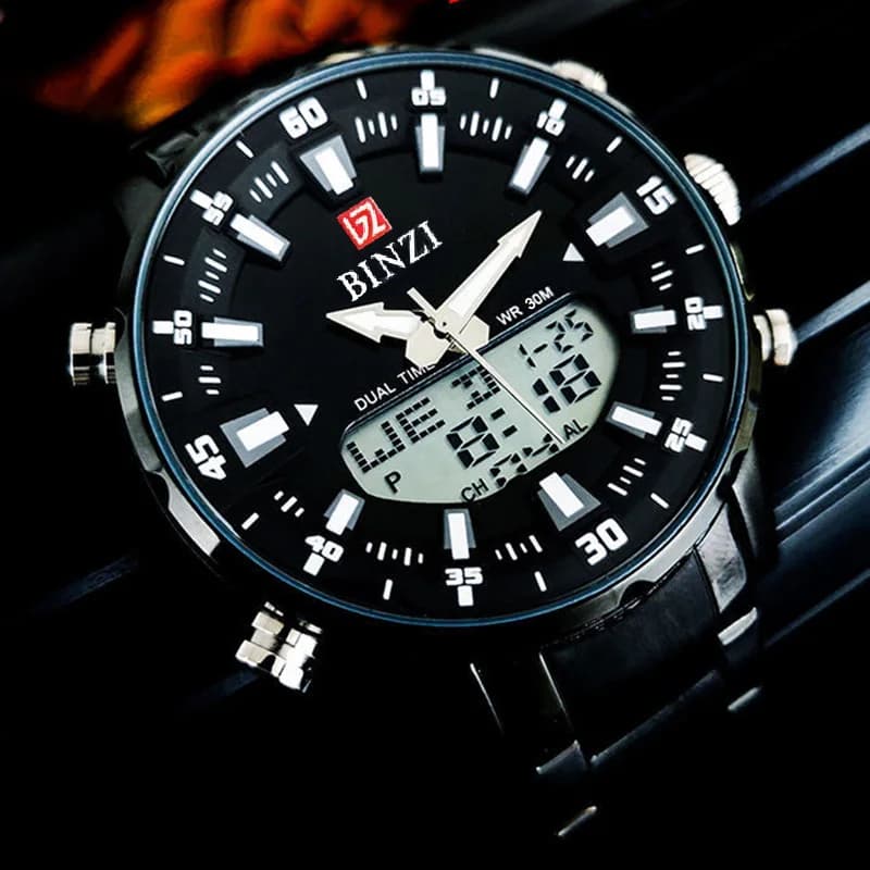 Men's Display Digital Sport Watches Men's Watch Quartz Chronograph Quartz Wrist Watch With Luxury Led Display Brand Top